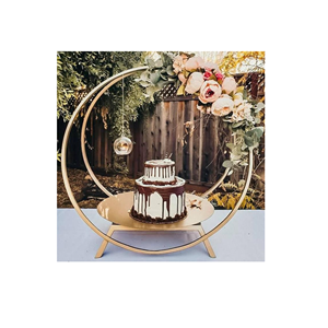 Support à gâteau en métal de qualité supérieure, fait main, durable, pour la décoration de mariage, avec logo personnalisé et taille standard disponible - Product Image 3