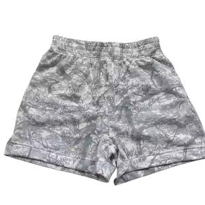 Short camouflage pour femmes avec motif solide épaisseur en molleton de coton doux Poches avec logo personnalisé pour vêtements de salon Short en gros - Product Image 1