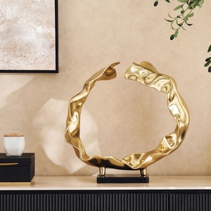 รูปปั้นโลหะผู้ชายแบบพรีเมี่ยมสไตล์วินเทจดีไซน์แอบสแตรกต์ตรงกลางที่สวยงามสำหรับการจัดแสดงในบ้านหรือสำนักงานสุดชิค - Product Image 5