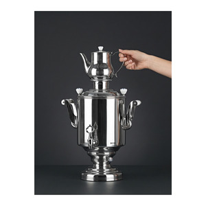 Katharina 15 Liter Professional <b>Tea</b> <b>Maker</b> 2300W Electric Samovar with Stainless Steel Automatic Shut-off and Lid for Parties - Product Image 3