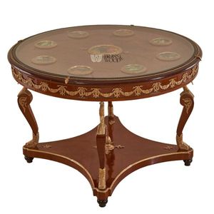 Mesa de Entrada Decorativa Clásica de Lujo en Latón y Madera - Product Image 5