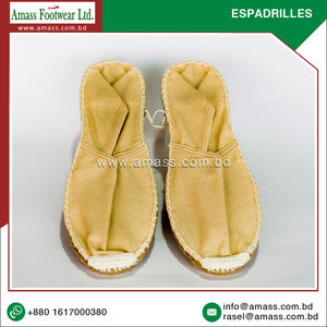 Venta directa de fábrica 100% Alpargatas de lona de algodón Color sólido Diseño sin cordones Calidad excepcional Ligero Transpirable para - Product Image 3