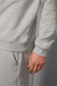 100% Cotton Demand Winter Warm Men Sweatshirt Solid Color Crew Neck <b>Blend</b> Pullover With Customize Logo & Embroidery - Product Image 6