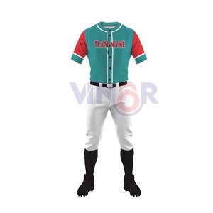 Uniforme de béisbol de sublimación personalizado de buena calidad, uniforme de béisbol deportivo al por mayor, uniforme de béisbol de servicios OEM - Product Image 2