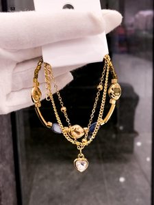 Radiant Elegance Bracelet en cristal de luxe fabriqué à la main avec chaîne en métal fine réglable Déclaration intemporelle de grâce et de glamour - Product Image 4