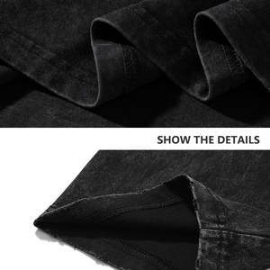 เสื้อยืดผู้ชายย้อนยุคสีพื้นสไตล์วินเทจ - Product Image 3