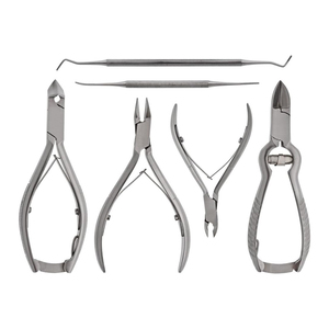 Set de Podología de 6 Piezas de Acero Inoxidable, Mini Lima de Uñas Recta, Herramientas de Pedicura para el Cuidado de las Uñas de los Pies, Kit de Corrección de Uñas, Instrumentos - Product Image 6