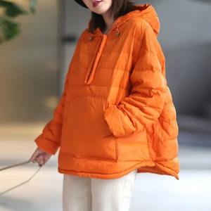 Otoño mujer Parkas chaqueta con capucha ropa femenina prendas de vestir de invierno corto ligero fino abajo algodón cálido abrigo 2024 chaqueta de invierno - Product Image 3