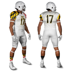 Sublimated Reinforced Stitching Super protection American Football Uniform Modern Vintage-style Bold Color Football Uniform - Product Image 1