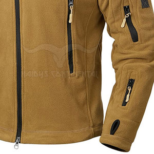 Vente en gros de veste avec logo personnalisé pour hommes, col montant, style de rue, en polaire de coton imperméable pour l'hiver, pour l'extérieur - Product Image 6