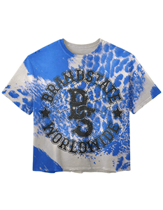 Camiseta recortada de gran tamaño para mujer, ropa de calle Y2K, moda de manga corta, logotipo personalizado, ropa informal urbana de moda, ropa gráfica - Product Image 3