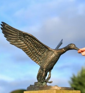 Oiseau volant Sculpture décorative ferme pelouse jardin Figurine Bronze Vintage oiseau Figurine événement décor fournitures pièce maîtresse - Product Image 2