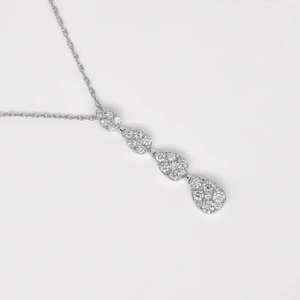 Collier à chaîne en métal noir unisexe avec pendentif marteau Bijoux en pierre de diamant pour hommes et femmes - Product Image 4