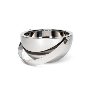 Seau à glace en acier inoxydable avec pince et finition dorée pour rehausser l'élégance de votre décoration de fête - Product Image 6