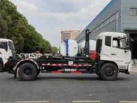 DongFeng Camion de levage à crochet avec 12-15 M3 Station de compactage de déchets mobile Camion