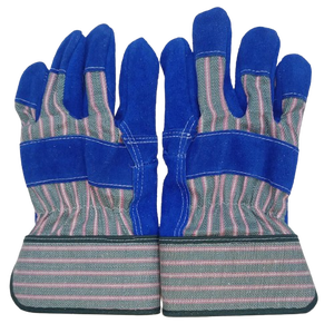 Gants de gréement en cuir de vache fendu de super qualité canadienne Construction de sécurité industrielle Utilisation extérieure Équipement de protection main-bras - Product Image 3