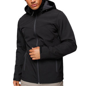 Vente en gros de vestes d'extérieur légères à coque souple pour hommes fabriquées sur mesure avec un nouveau design vestes d'extérieur en toile et en tissu - Product Image 6