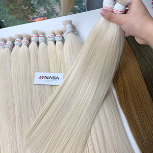 Prix de gros Extensions de cheveux en vrac Soyeux et sans perte Double noyer 100 grammes Couleurs foncées 22 pouces - Product Image 1