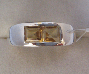 Shah Gems Women's Natural Citrine Crystal <b>Ring</b> <b>925</b> Sterling <b>Silver</b> - Product Image 1