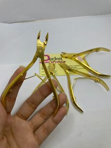 3mm6mm Tip Gold Plated Cuticle Nail Nipper Sustainable High Quality Professional Custom Logo Ingrown Cuticle Nail Nipper Clipper - Product Image 3