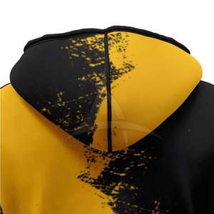 Sweats à capuche de sublimation d'hiver solides 100% coton de qualité supérieure avec impression durable respirante écologique pour les hommes actifs - Product Image 5