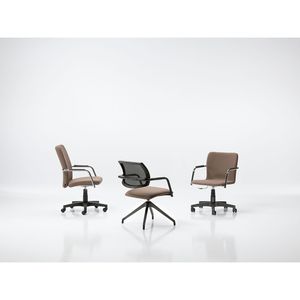 Chaise rembourrée pivotante urbaine innovante-Conception de coque en bois-Un mélange de style et d'utilité pour les espaces partagés - Product Image 1