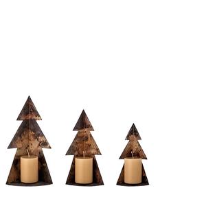 ชุดเชิงเทียนโลหะรูปหัวกวางสำหรับ2024คริสต์มาสฐานหินอ่อนทำจากไม้ตกแต่งบ้านเทศกาลเชิงเทียนที่วางเทียน - Product Image 2