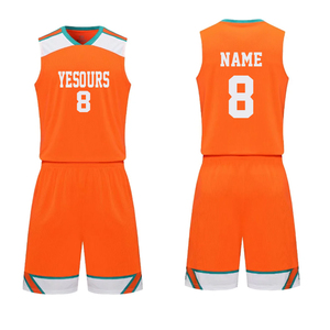 Vente en gros de vêtements de basket-ball en maille avec points sublimés, nom d'équipe personnalisé, uniforme de maillot de basket-ball personnalisé de haute qualité - Product Image 5