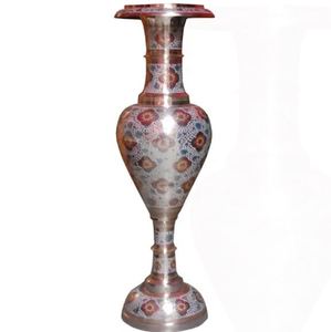 แจกันดอกไม้ทำจากทองเหลืองสำหรับตกแต่งบ้านและสวนแจกันดอกไม้โลหะพิมพ์ลายทันสมัยทันสมัย - Product Image 3