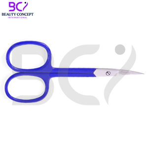 Tijeras para Uñas Azules para Belleza y Cuidado de la Piel, Removedor de Piel Muerta con Punta Afilada de Acero Inoxidable, Tijeras para Cutículas - Product Image 3