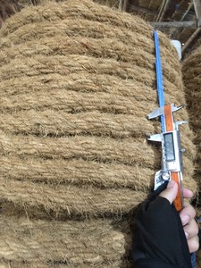 100% fibre de noix de coco naturelle ficelle de noix de coco brune naturelle corde en fibre de coco respectueux de l'environnement prix bon marché - Product Image 2