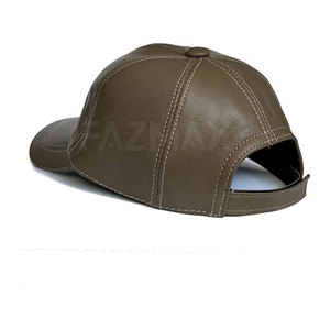 Vente en gros Offre Spéciale Chapeaux en cuir unisexe Nouvelle mode Le plus populaire parmi les jeunes Chapeau en cuir pour hommes - Product Image 3