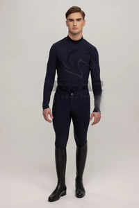 Camisa de equitación duradera para hombre con logotipo personalizado de costura reforzada disponible para entrenamiento ecuestre y uso en ranchos - Product Image 2