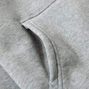 Ensemble de survêtement uni à capuche et jogger pour hommes, couleur unie, deux pièces, tenue douce et décontractée, gris ou marron - Product Image 3