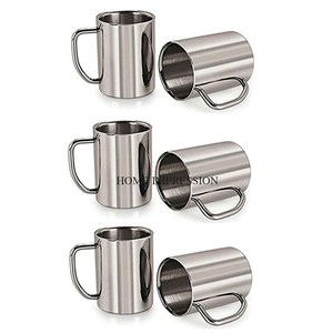 Taza de acero inoxidable de alta calidad para té y café, hogar y cocina, vajilla, ambiente de Metal, estilo de vida, tazas de mesa hechas a mano - Product Image 2