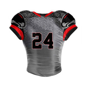 Buena fabricación deportiva, totalmente de poliéster, diseño personalizado, conjunto de Jersey deportivo, uniforme de fútbol americano, Jersey al por mayor - Product Image 1