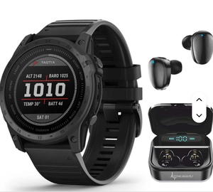 Auténtico y Novedoso Paquete Táctico GPS Tactix 8 7 (Tactix 7 Estándar con Auriculares Negros) con Batería Extrema de Plástico y Brújula SL - Product Image 1