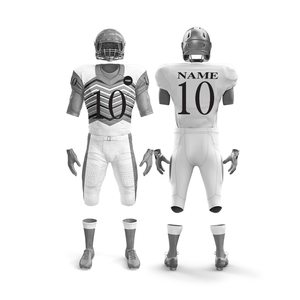 Ensemble d'uniformes de football américain personnalisés |   Tenue de football d'équipe avec maillot et pantalon |   Vêtements de sport en polyester respirant - Product Image 4