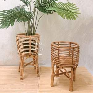 Jardinières faites à la main design et taille personnalisés jardinières décoratives jardinières en filet de rotin pots de fleurs pour la plantation intérieure et extérieure - Product Image 2