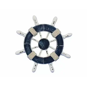 Dernière conception premium nouvelle plage nautique bateau en bois bateau direction durable roue maison bateau intérieur bateau bateau roue décor utilisation - Product Image 6