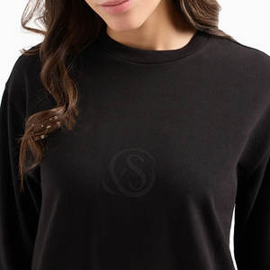 High Quality 2025 Winter Solid <b>Short</b> Washed Sweat <b>Suit</b> Custom Logo Latest Style <b>Women's</b> 2-Piece Set - Product Image 5