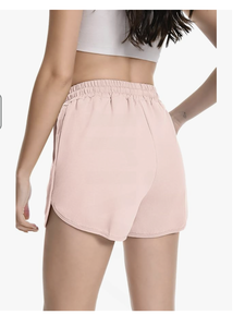 Women's Casual <b>Shorts</b> Made in Bangladesh Curvy Hem Summer Cotton Lounge <b>Shorts</b> Drawstring Jersey Athletic Workout <b>Shorts</b> - Product Image 5