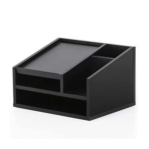 Organiseur de bureau JGWOOD DESIGNS Myrva 203x133x68mm à double niveau en bois, rangement de bureau autoportant - Product Image 4