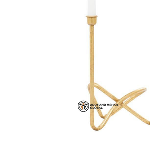 เชิงเทียนทรงเสาเรซิ่นรูปทรงไม่สมมาตร งานแฮนด์เมด สีทอง เป็นมิตรกับสิ่งแวดล้อม ทนทาน เหมาะสำหรับคริสต์มาสและวันวาเลนไทน์ - Product Image 4