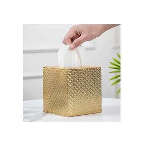 Cubierta de caja de pañuelos cuadrada de Metal, soporte Facial moderno, soporte decorativo para servilletas de diseño de estilo antiguo, personalizado - Product Image 3