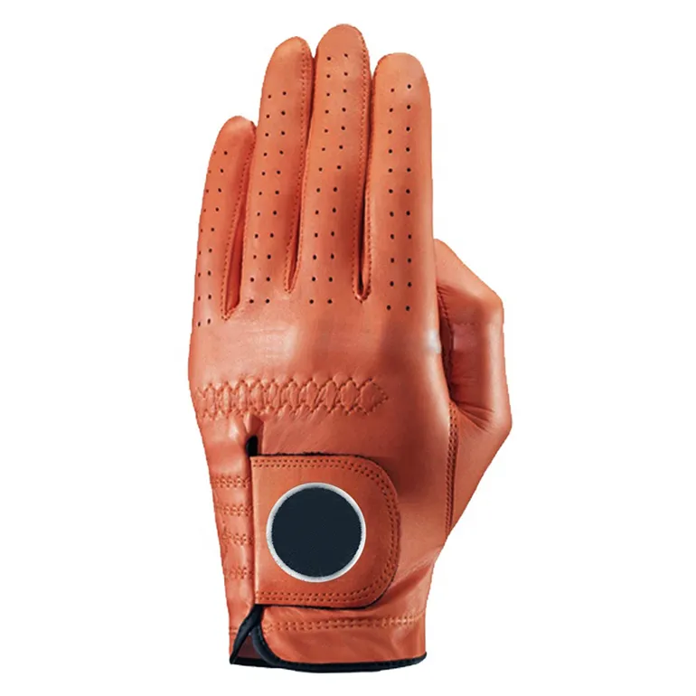 Comfortable Waterproof Anti Slip 100% Cabretta Leather Golf Gloves Woman Men
