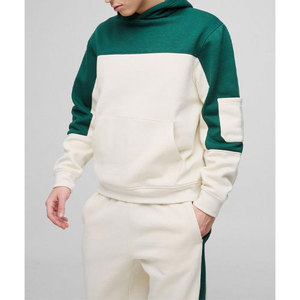 Conjunto de chándal acampanado ecológico personalizado para hombre 100% tela de algodón con capucha pantalones de chándal nuevo estilo ropa de invierno chándal informal - Product Image 3