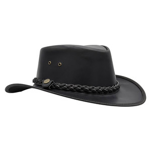 หมวกปีกกว้างทำด้วยมือคุณภาพสูงหมวกหนังคาวบอยสายรัดปรับได้สำหรับผู้ใหญ่ชายและหญิงดีไซน์แบบมืออาชีพ - Product Image 2