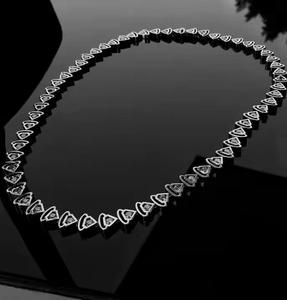 Dernier modèle de collier en diamant cultivé en laboratoire Style rappeur Hip Hop avec chaînes glacées Miami Cadeau Rappeur Gangster Outfit - Product Image 3