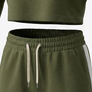 Chándales Deportivos Ligeros para Mujer, Servicio OEM, Corte Regular, 100% Algodón, Ropa Deportiva de Invierno para Adultos, Gimnasio, Correr, Ropa Deportiva Personalizada - Product Image 5